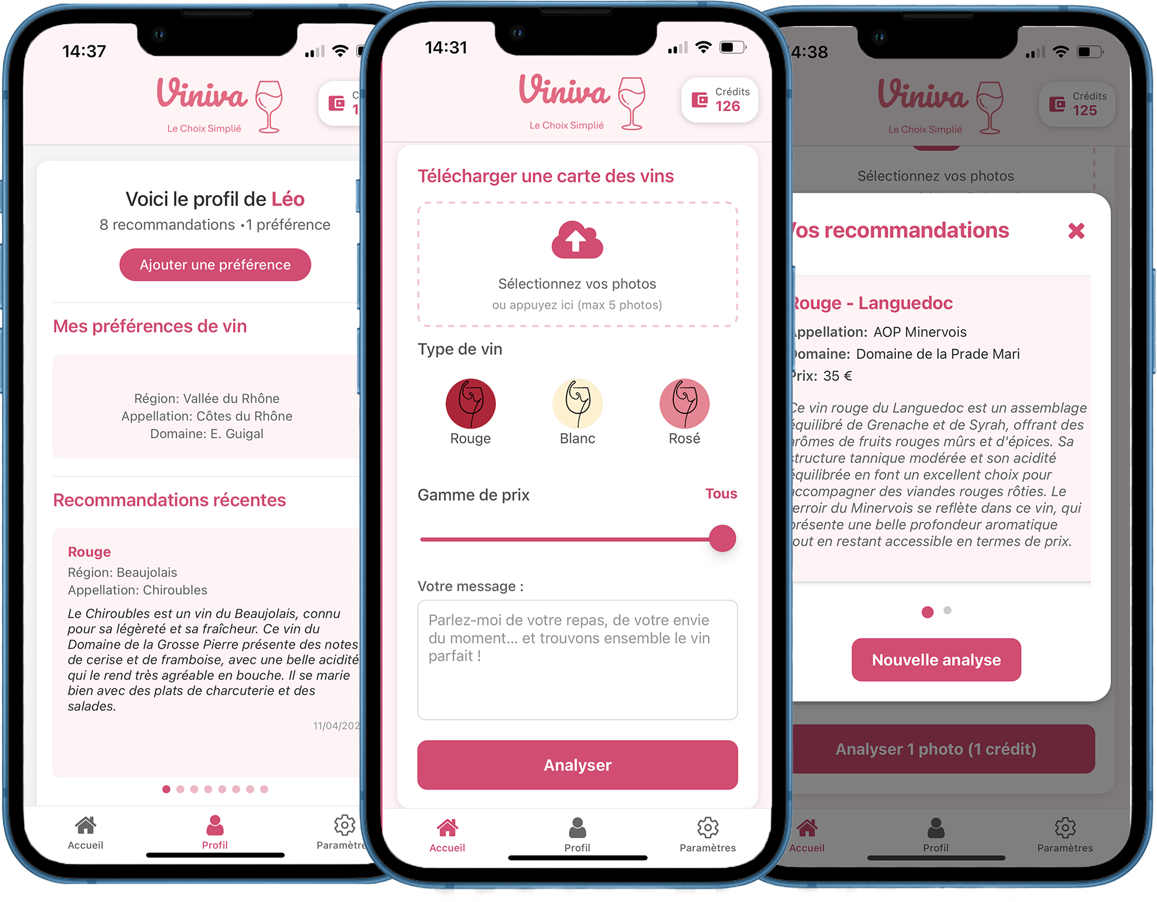 Screenshots Viniva